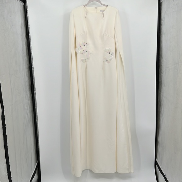 ❌SOLD❌ SAFIYAA US12 Talin Embroidered Ivory Long Dress - Picture 5 of 11